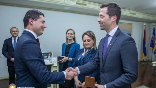 Chairman of the RA Investigative Committee Received U.S. Deputy Assistant Secretary in the Bureau of International Narcotics and Law Enforcement Affairs Brandon Yoder; Issues of Cooperation Expansion Discussed (photos)